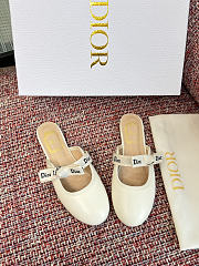 Kitlife Dior J'Adior Mules White Lambskin  - 2