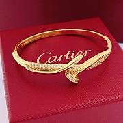 Kitlife Cartier Gold Diamond-encrusted Nail Bracelet - 1