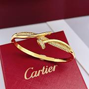 Kitlife Cartier Gold Diamond-encrusted Nail Bracelet - 2
