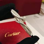 Kitlife Cartier Silver Diamond-encrusted Nail Bracelet - 2