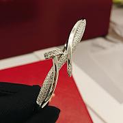 Kitlife Cartier Silver Diamond-encrusted Nail Bracelet - 3