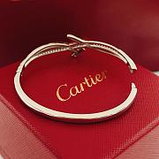 Kitlife Cartier Silver Diamond-encrusted Nail Bracelet - 5