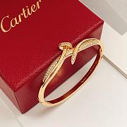 Kitlife Cartier Rose Gold Diamond-encrusted Nail Bracelet  - 5