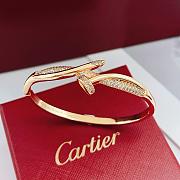 Kitlife Cartier Rose Gold Diamond-encrusted Nail Bracelet  - 3