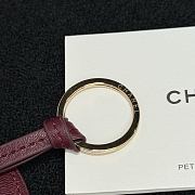 Kitlife Chanel 2026 Mini Bag Charm Burgundy 9×7cm  - 3