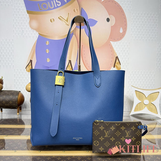 Kitlife Louis Vuitton Low Key Cabas MM Blue M12916 47x30x14cm - 1