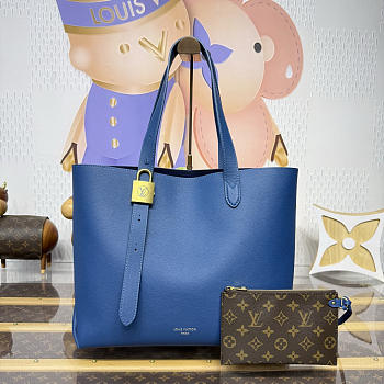 Kitlife Louis Vuitton Low Key Cabas MM Blue M12916 47x30x14cm