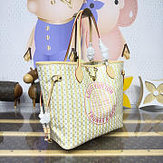 Kitlife Louis Vuitton Neverfull MM Bag Light Yellow M28457 47x28x14cm - 5
