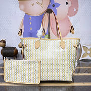 Kitlife Louis Vuitton Neverfull MM Bag Light Yellow M28457 47x28x14cm - 3