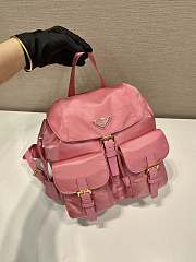 Kitlife Prada Medium Nylon Backpack Pink - 1BZ811 – 32×30x15cm  - 3