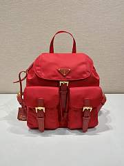 Kitlife Prada Medium Nylon Backpack Red - 1BZ811 – 32×30x15cm  - 1