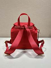 Kitlife Prada Medium Nylon Backpack Red - 1BZ811 – 32×30x15cm  - 4