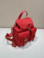 Kitlife Prada Medium Nylon Backpack Red - 1BZ811 – 32×30x15cm  - 3
