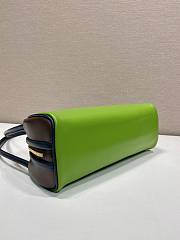Kitlife Prada Swing Shoulder Bag Green & Dark Brown 1BC249 28x11.5x10cm - 2