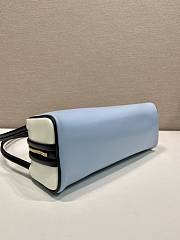 Kitlife Prada Swing Shoulder Bag Blue & White 1BC249 28x11.5x10cm  - 5