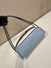 Kitlife Prada Swing Shoulder Bag Blue & White 1BC249 28x11.5x10cm  - 2