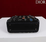 Kitlife Dior Three-Compartment Embroidered Art Limited Edition Black Beaded Bag 17x15x7cm  - 3
