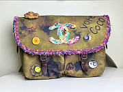 Kitlife Chanel Graffiti On The Pavement Crossbody Bag 42x30x13cm - 1