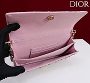 Kitlife Dior Miss Embroidered Light Purple Beaded Bag 21x11.5x4cm - 4
