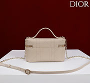 Kitlife Dior Trianon Soft Vanity Mini Chain Handbag Beige 19x16.5x5.5cm - 6