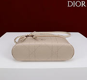 Kitlife Dior Trianon Soft Vanity Mini Chain Handbag Beige 19x16.5x5.5cm - 3