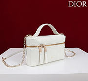 Kitlife Dior Trianon Soft Vanity Mini Chain Handbag Cream 19x16.5x5.5cm  - 5