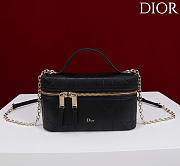 Kitlife Dior Trianon Soft Vanity Mini Chain Handbag Black 19x16.5x5.5cm  - 1