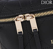 Kitlife Dior Trianon Soft Vanity Mini Chain Handbag Black 19x16.5x5.5cm  - 4