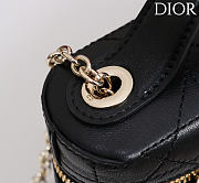 Kitlife Dior Trianon Soft Vanity Mini Chain Handbag Black 19x16.5x5.5cm  - 2