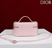 Kitlife Dior Trianon Soft Vanity Mini Chain Handbag Light Pink 19x16.5x5.5cm - 4