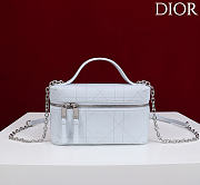 Kitlife Dior Trianon Soft Vanity Mini Chain Handbag White 19x16.5x5.5cm  - 1