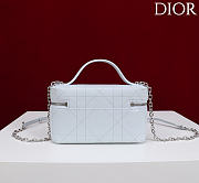 Kitlife Dior Trianon Soft Vanity Mini Chain Handbag White 19x16.5x5.5cm  - 6