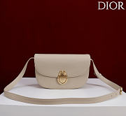 Kitlife Dior Small Médaillon Flap Bag Beige M3921 21x12x5.5cm - 1