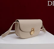 Kitlife Dior Small Médaillon Flap Bag Beige M3921 21x12x5.5cm - 2
