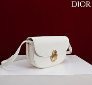 Kitlife Dior Small Médaillon Flap Bag White M3921 21x12x5.5cm  - 2