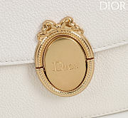 Kitlife Dior Small Médaillon Flap Bag White M3921 21x12x5.5cm  - 3