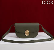 Kitlife Dior Small Médaillon Flap Bag Olive Green M3921 21x12x5.5cm  - 1