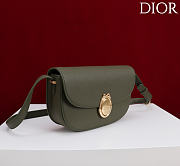 Kitlife Dior Small Médaillon Flap Bag Olive Green M3921 21x12x5.5cm  - 2