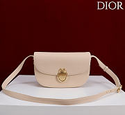 Kitlife Dior Small Médaillon Flap Bag Light Cream M3921 21x12x5.5cm  - 1