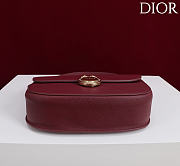 Kitlife Dior Small Médaillon Flap Bag Burgundy M3921 21x12x5.5cm - 6