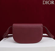 Kitlife Dior Small Médaillon Flap Bag Burgundy M3921 21x12x5.5cm - 3