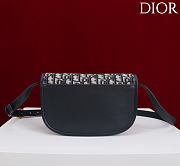 Kitlife Dior Small Médaillon Flap Bag Blue Oblique M3921 21x12x5.5cm  - 6