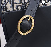 Kitlife Dior Small Médaillon Flap Bag Blue Oblique M3921 21x12x5.5cm  - 3