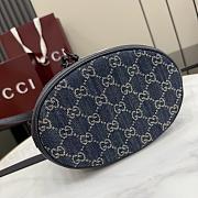 Kitlife Gucci Venice Small Bucket Bag Dark Blue Denim 876060 21x23.5x14cm  - 6