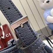 Kitlife Gucci Venice Small Bucket Bag Dark Blue Denim 876060 21x23.5x14cm  - 3