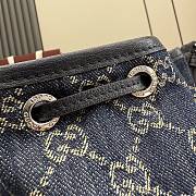 Kitlife Gucci Venice Small Bucket Bag Dark Blue Denim 876060 21x23.5x14cm  - 2