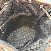 Kitlife Gucci Venice Small Bucket Bag Dark Brown Canvas ‎876060 21x23.5x14cm  - 5