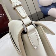 Kitlife Gucci Horsebit Ristretto Shoulder Bag White 26x14.5x4.5cm - 5