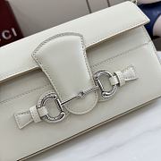 Kitlife Gucci Horsebit Ristretto Shoulder Bag White 26x14.5x4.5cm - 4