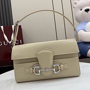 Kitlife Gucci Horsebit Ristretto Shoulder Bag Beige 26x14.5x4.5cm  - 1